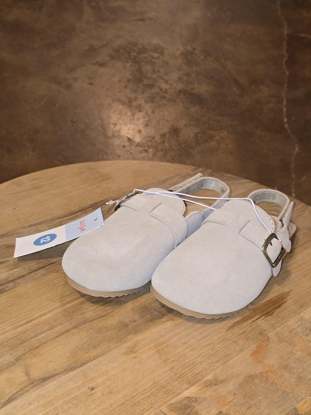 Cat & Jack Berlin Clogs Toddler 12T Taupe Leather NWT